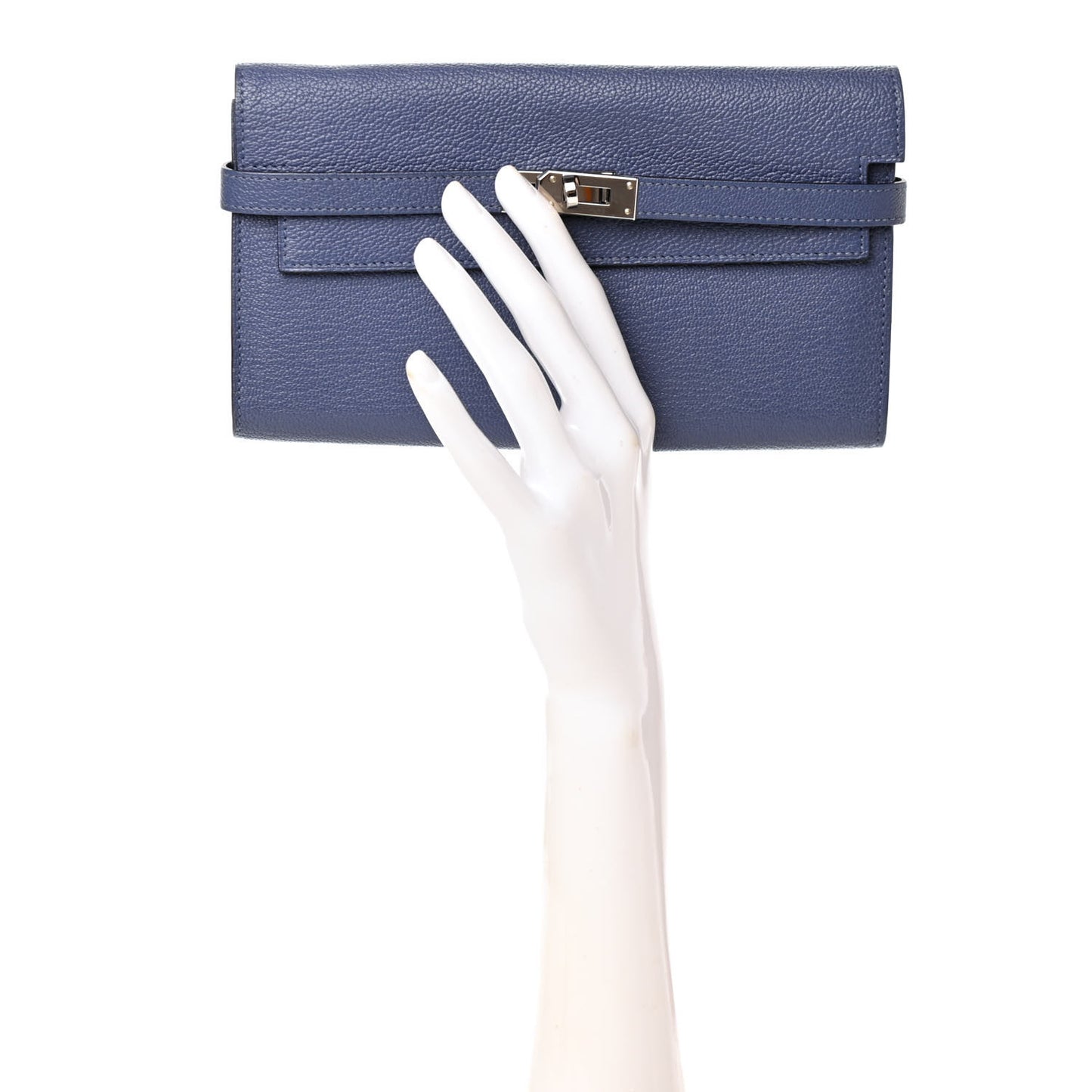 Chevre Mysore Kelly Longue Wallet Bleu Brighton