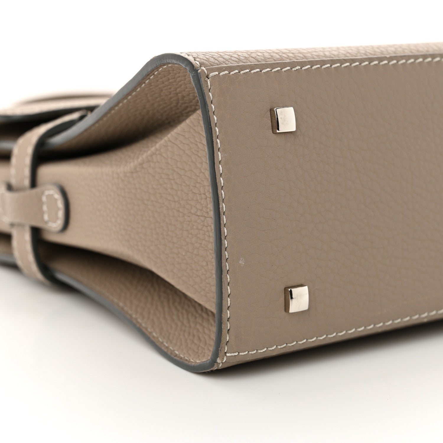 Delvaux Crispy Calfskin Mini Tempete Satchel Tourterelle 8 of 12