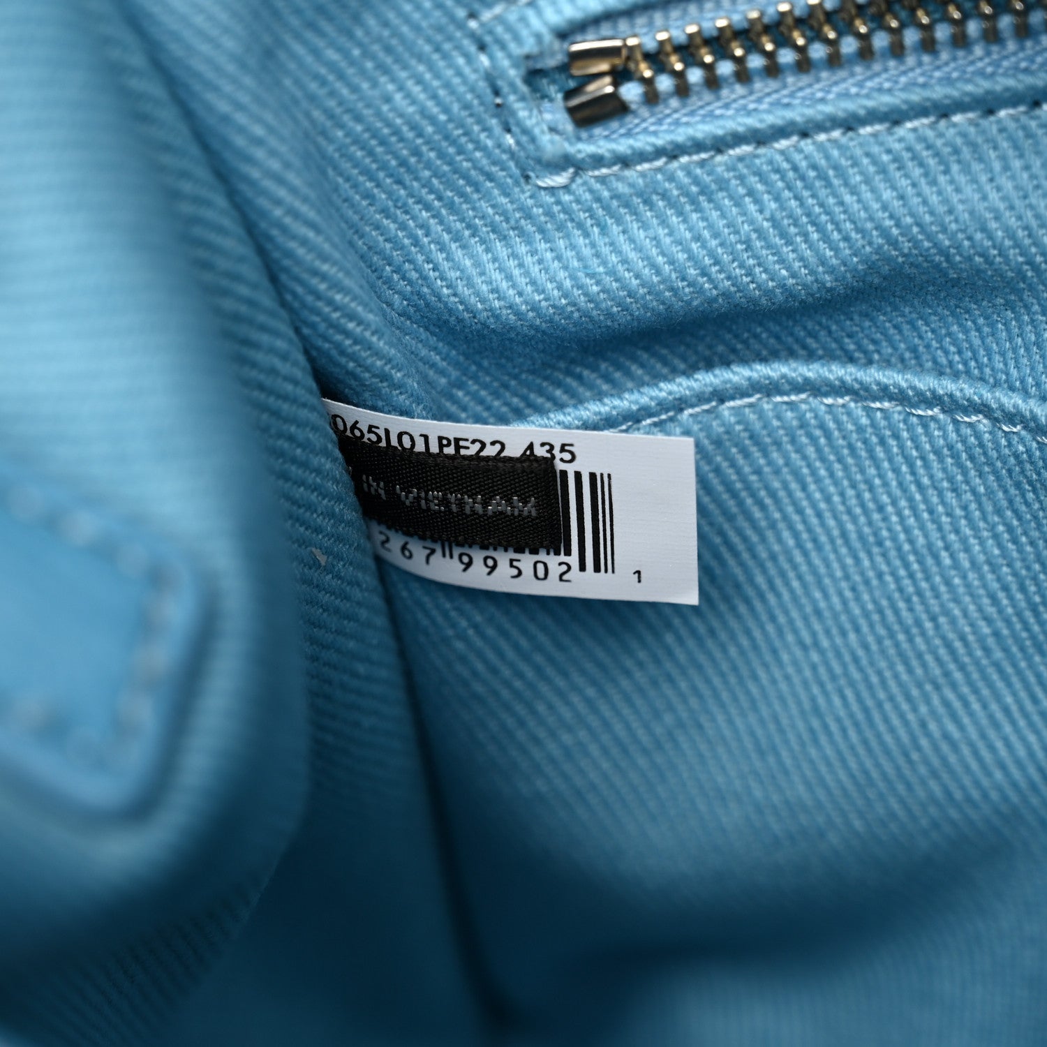 Marc Jacobs Shiny Crinkled Calfskin The Tote Bag Air Blue 6 of 9