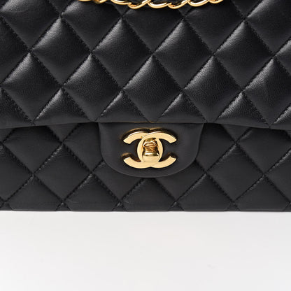 Chanel Lambskin Quilted Medium Double Flap Black 12 of 12