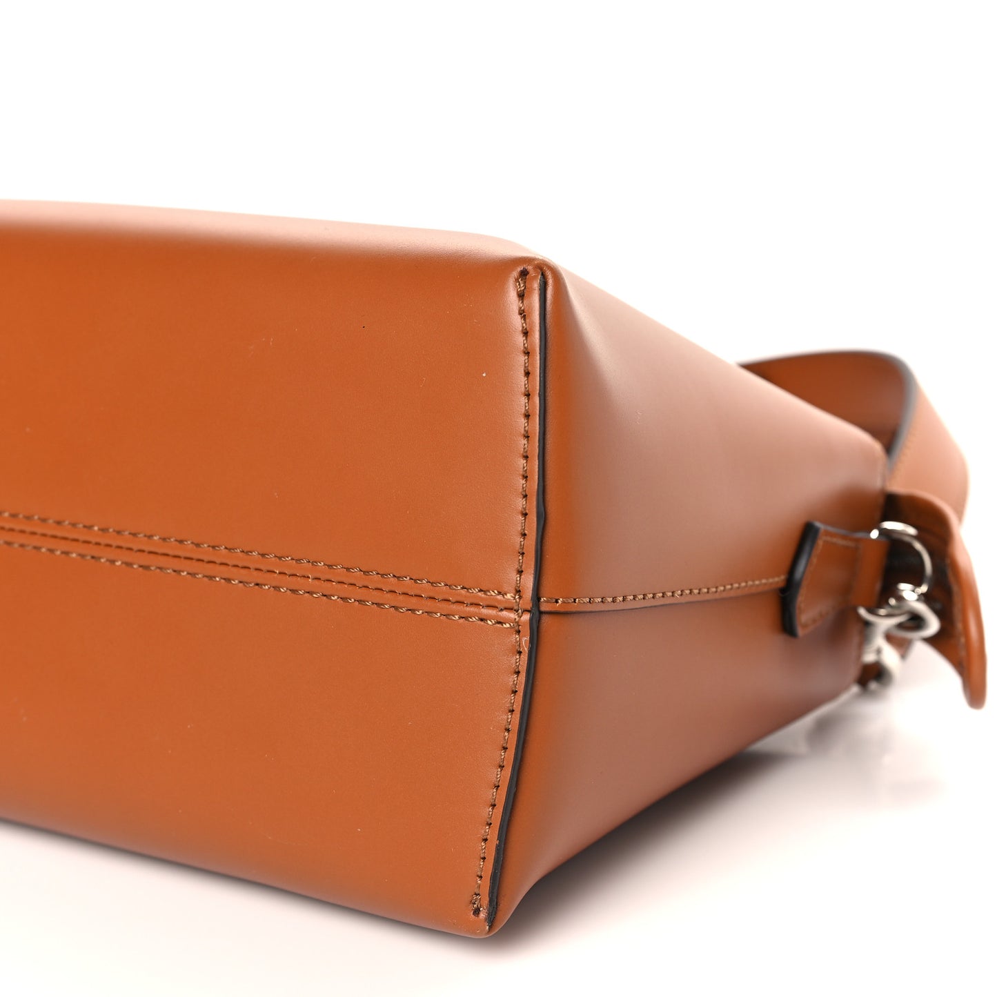 Vitello King Logo Embossed Medium By The Way Boston Bag Cuoio