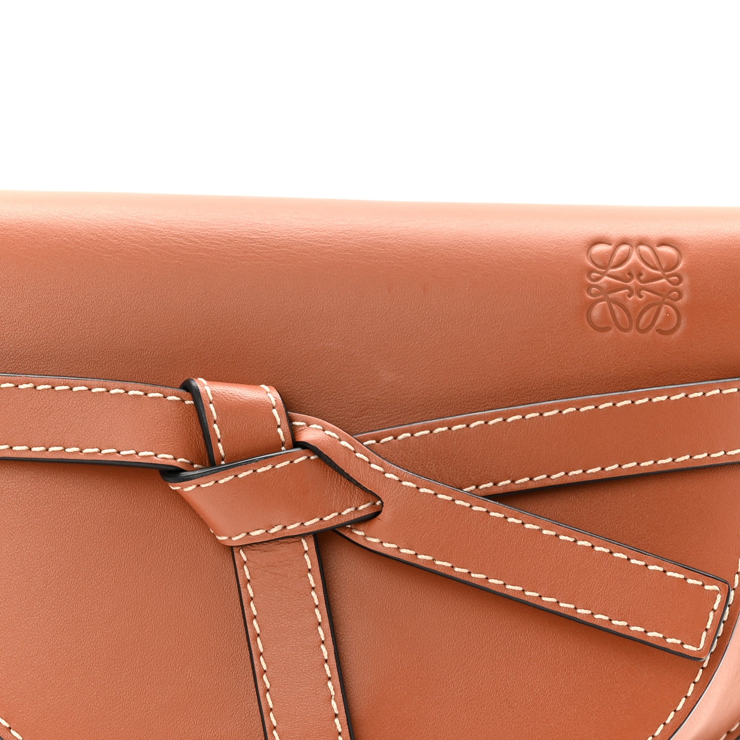 Calfskin Mini Gate Dual Bag Tan