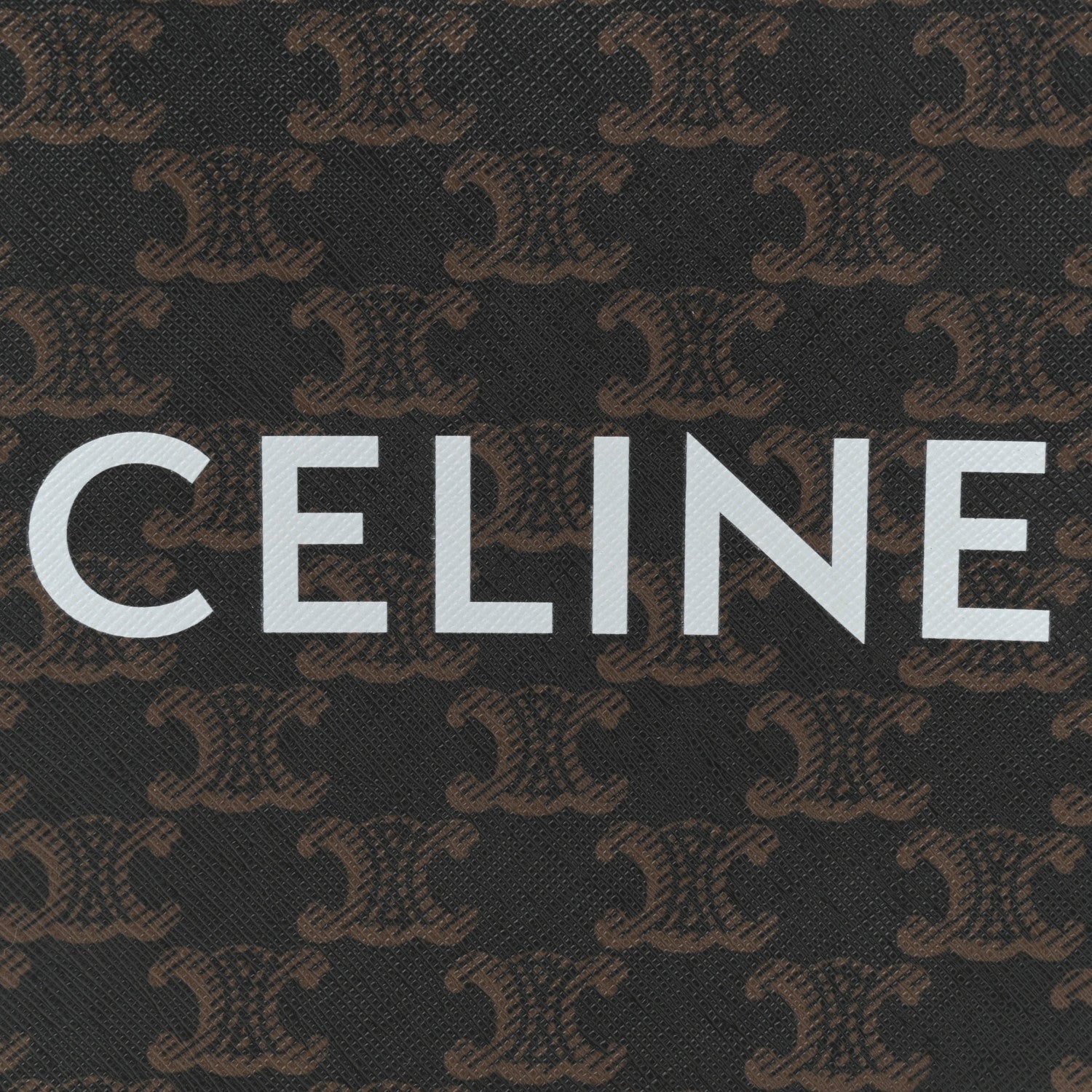 Celine Triomphe Canvas Calfskin Mini Vertical Cabas Tan 6 of 9