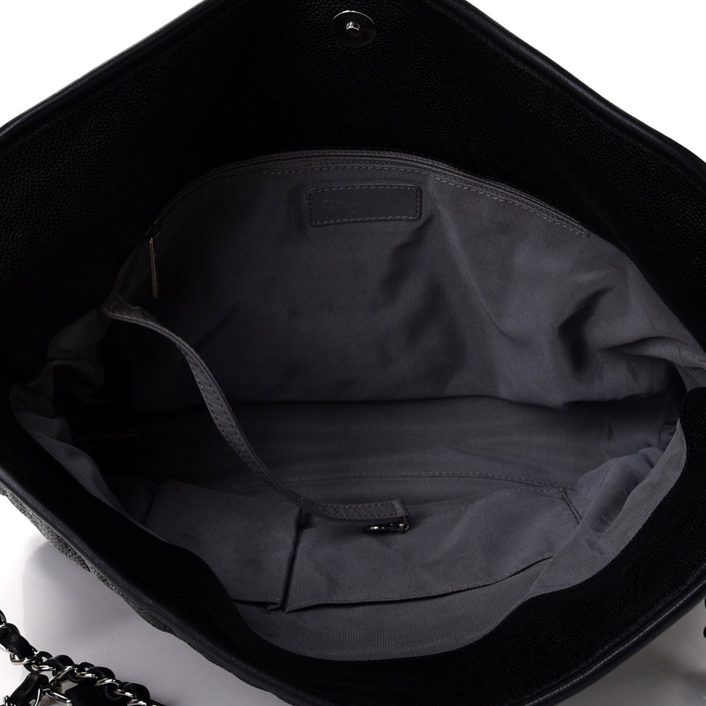Caviar Quilted French Riviera Hobo Black