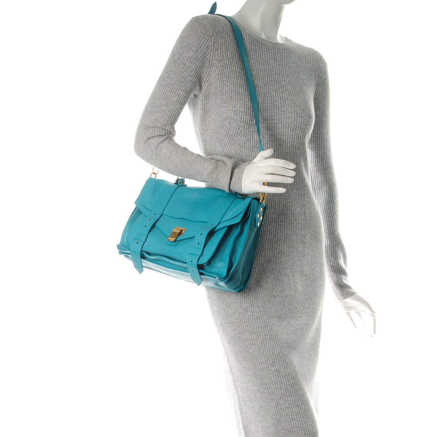 Lambskin Medium PS1 Satchel Teal