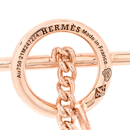 Hermes 18K Rose Gold Echappee Earrings 4 of 5
