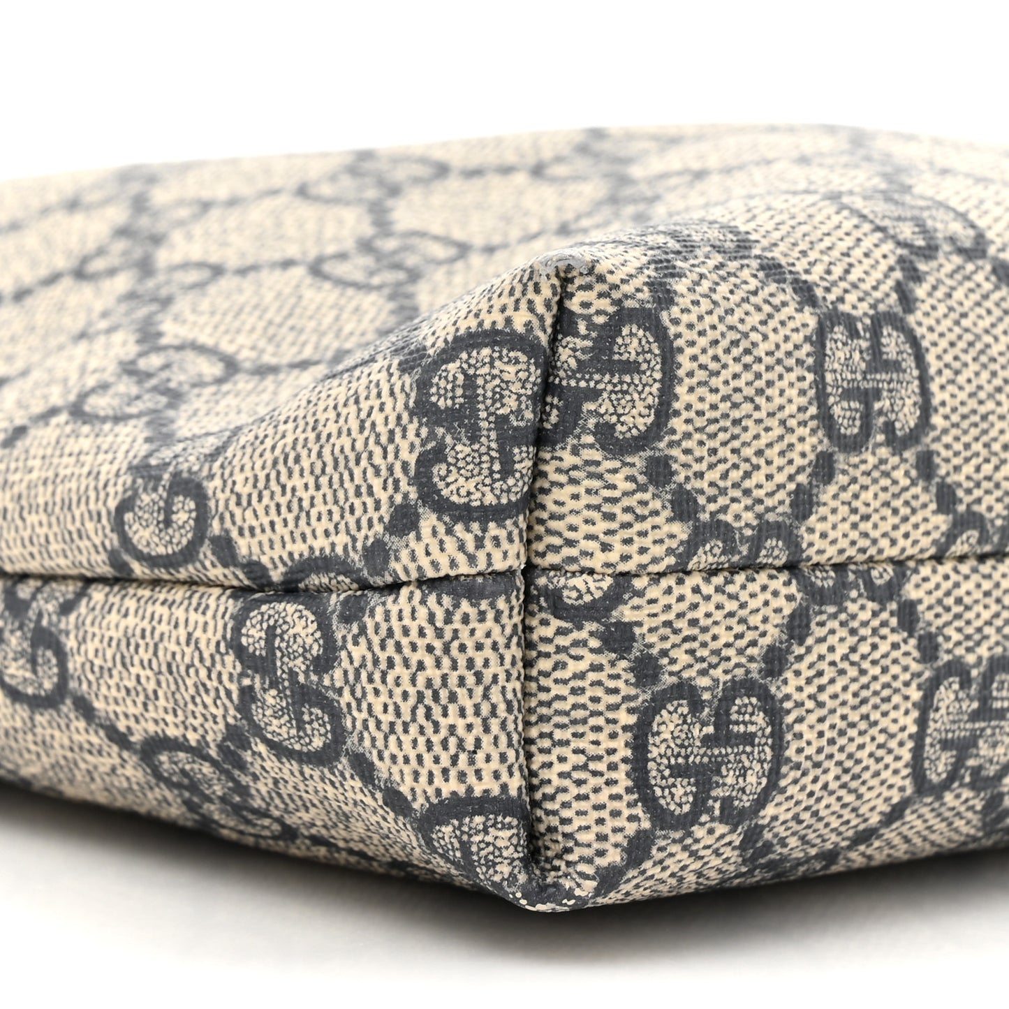 GG Supreme Monogram Web Flat Messenger Bag Navy