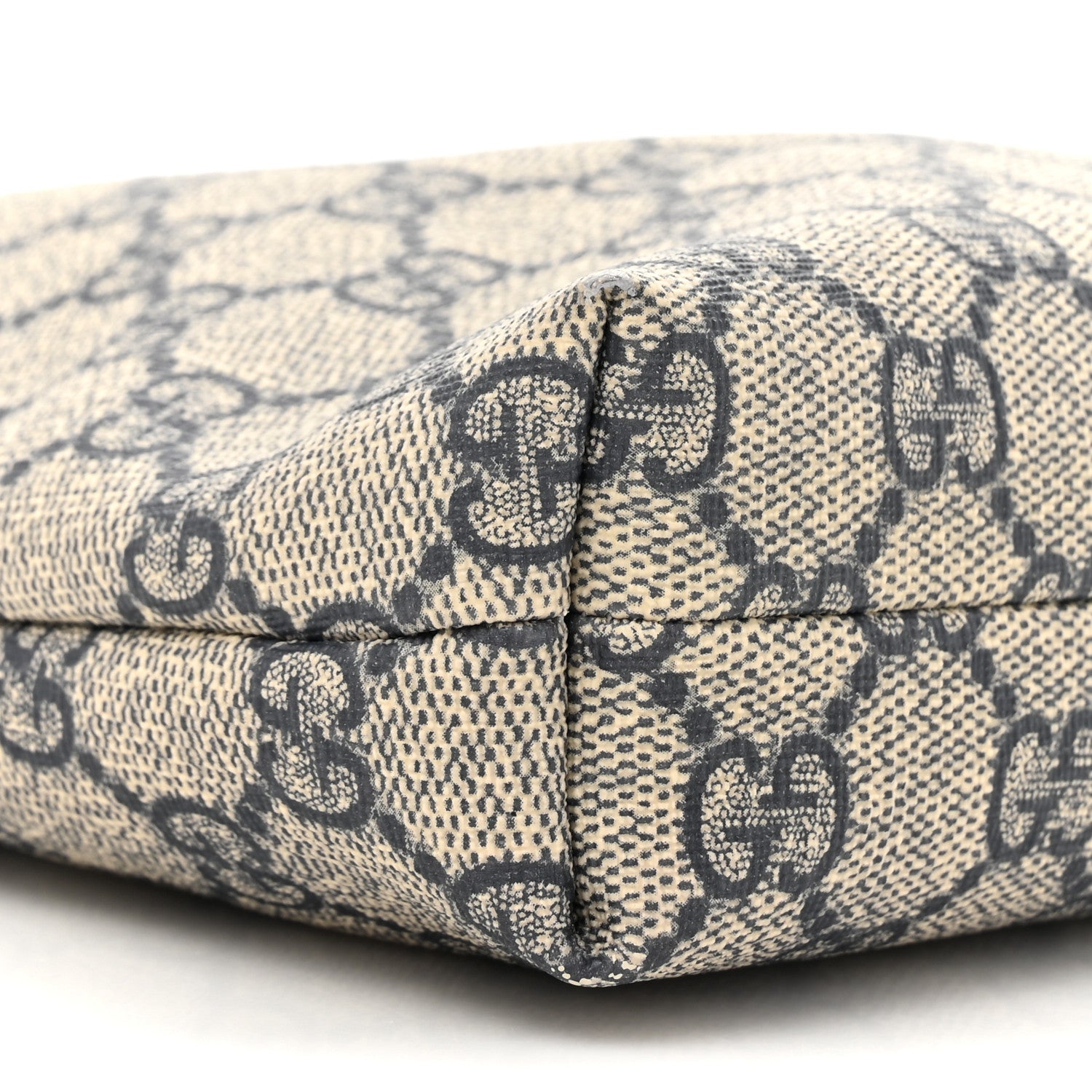 Gucci GG Supreme Monogram Web Flat Messenger Bag Navy 10 of 14