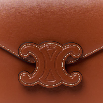 Celine Shiny Calfskin Triomphe Margo Wallet on Chain Gold 8 of 10