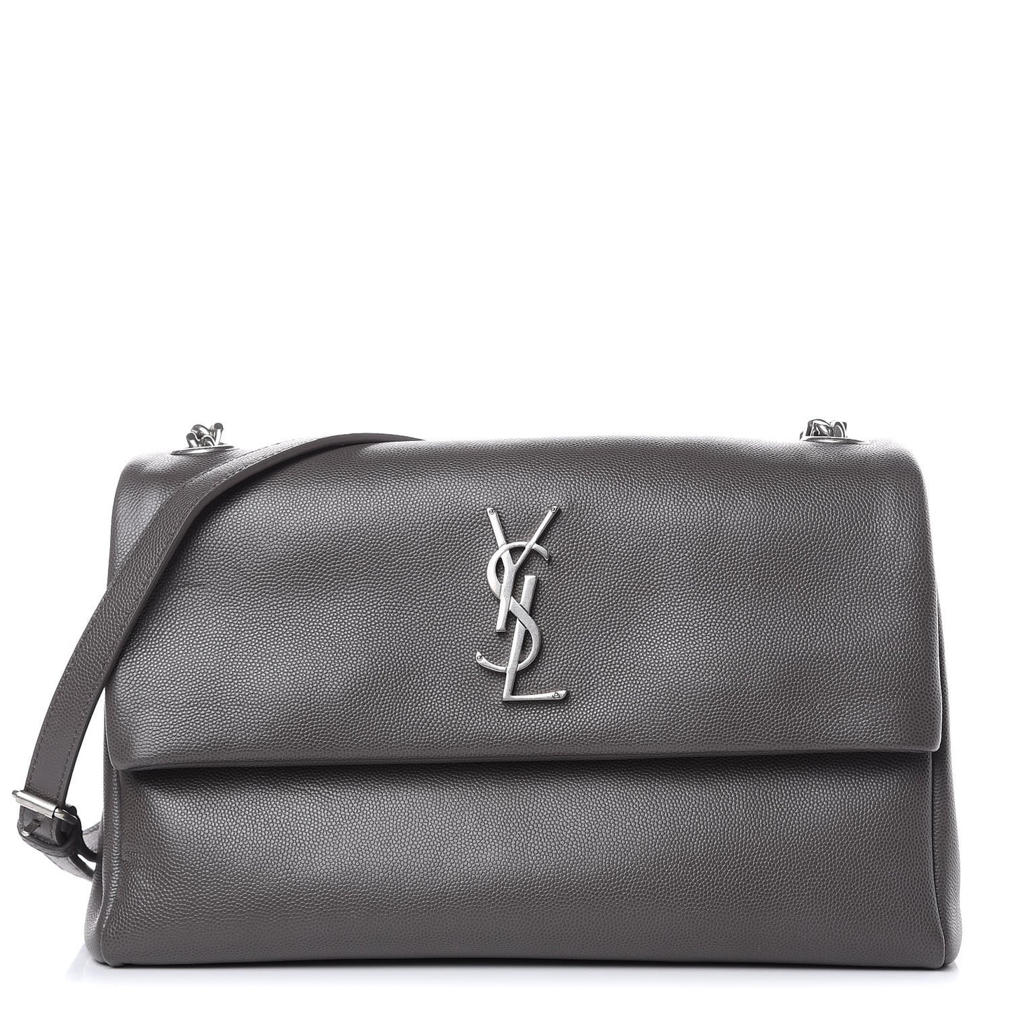 Grain De Poudre Medium West Hollywood Monogram Fold-Over Earth