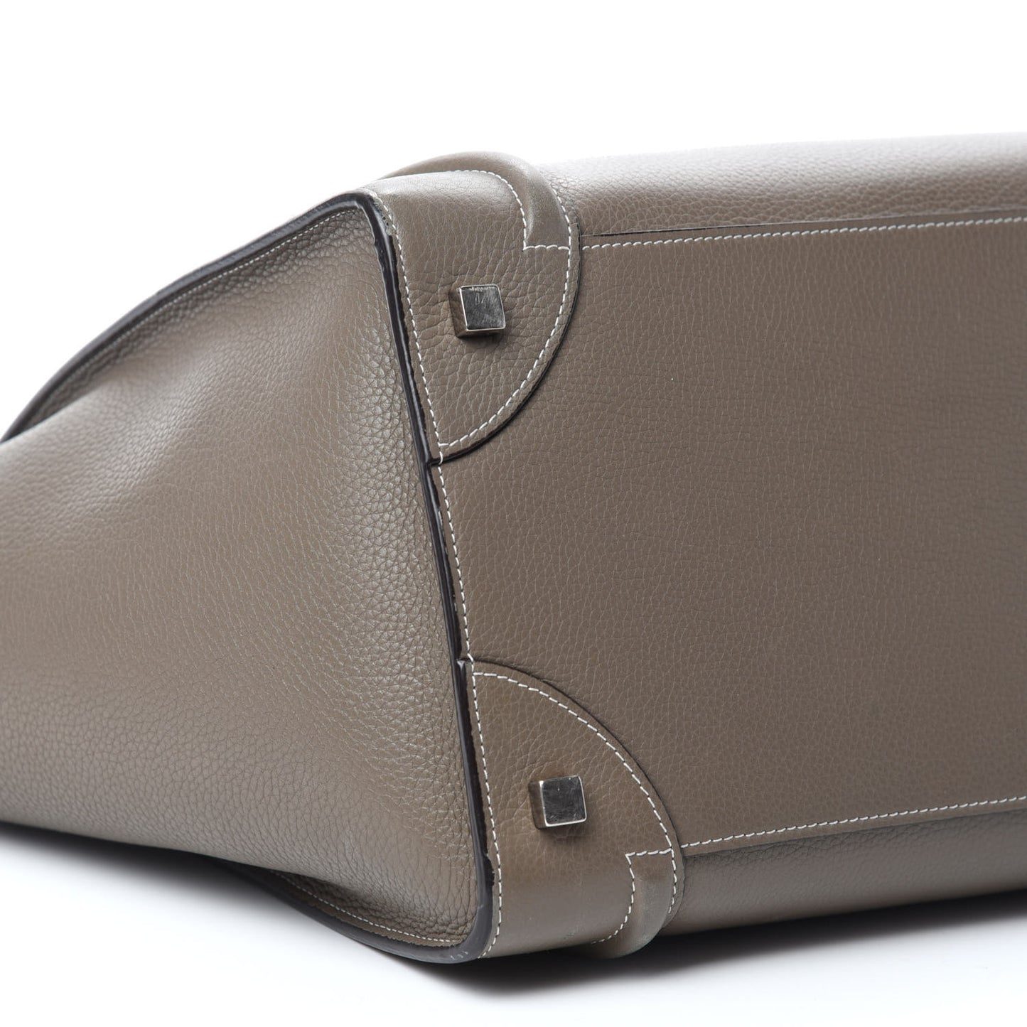 Drummed Calfskin Mini Luggage Souris
