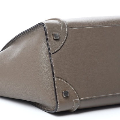 Celine Drummed Calfskin Mini Luggage Souris 6 of 10
