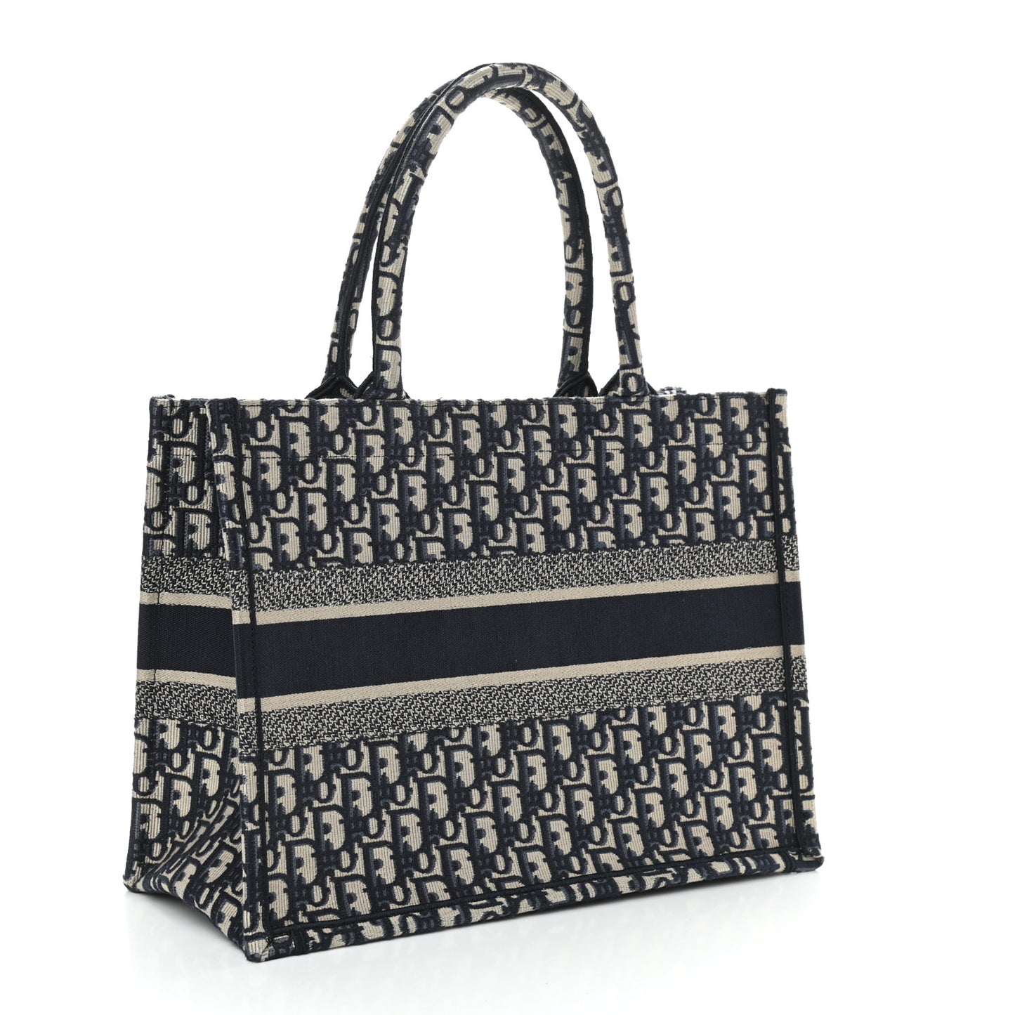 Oblique Medium Book Tote Blue Multicolor