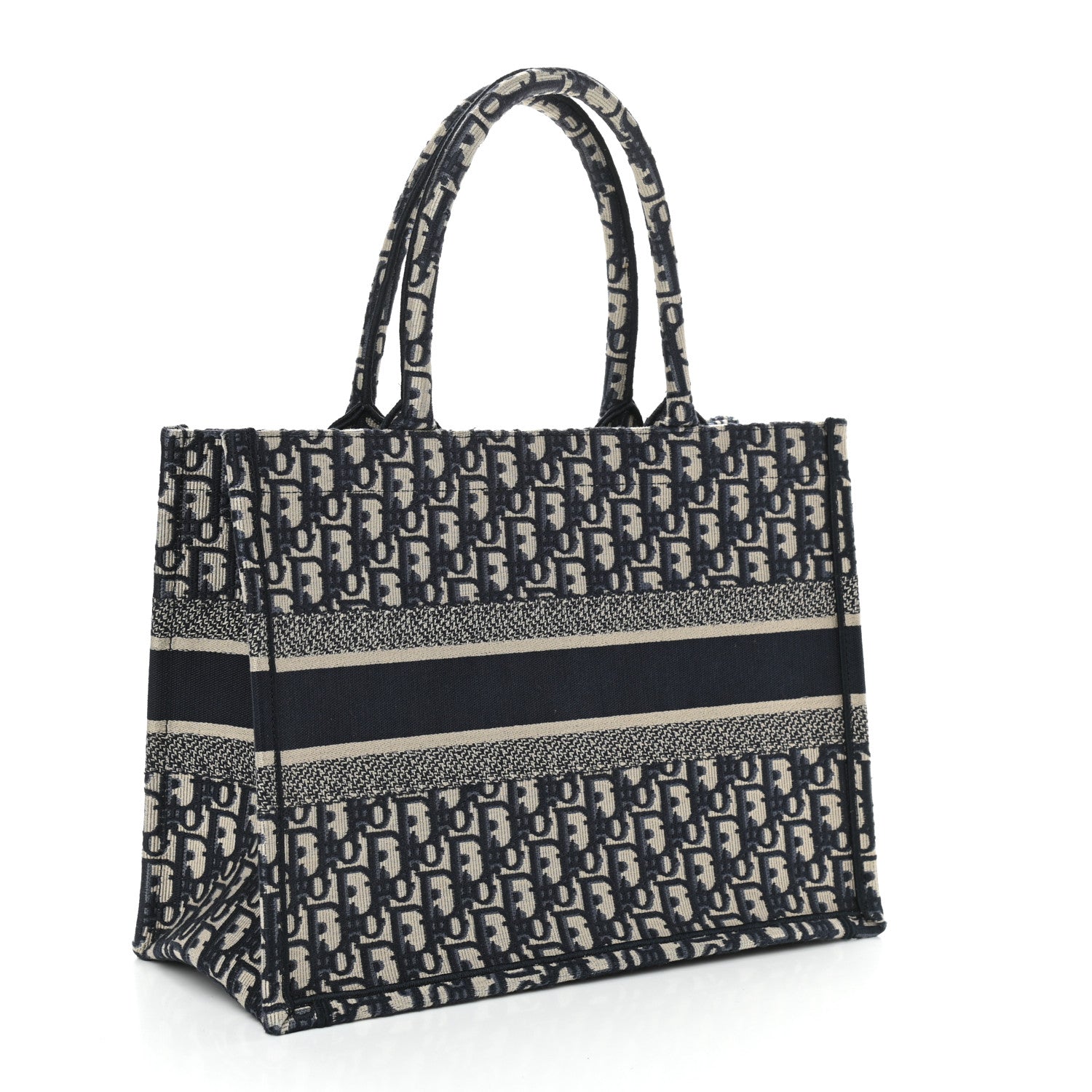 Christian Dior Oblique Medium Book Tote Blue Multicolor 3 of 10