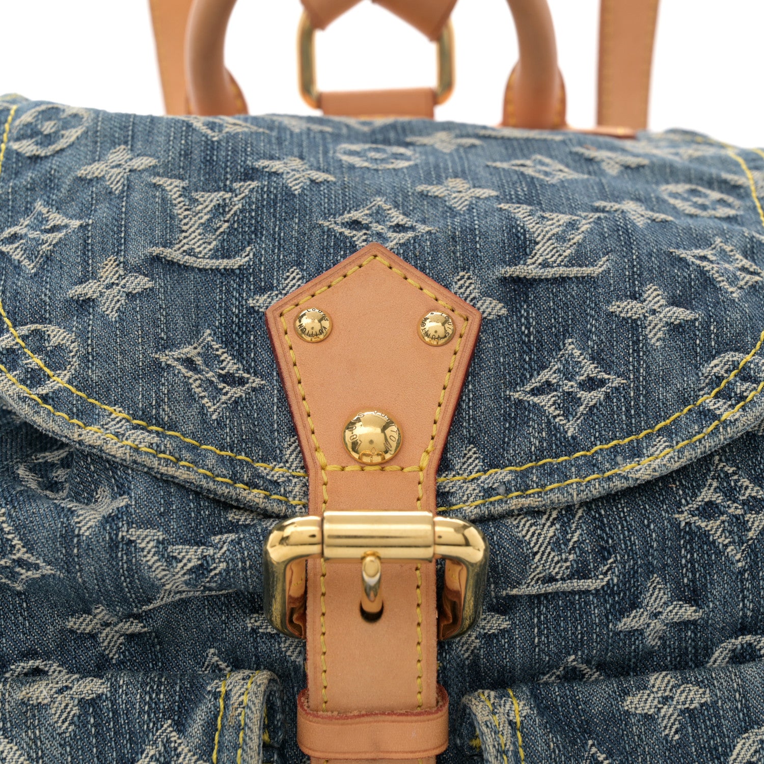 Louis Vuitton Denim Sac a Dos Backpack GM Blue 7 of 14