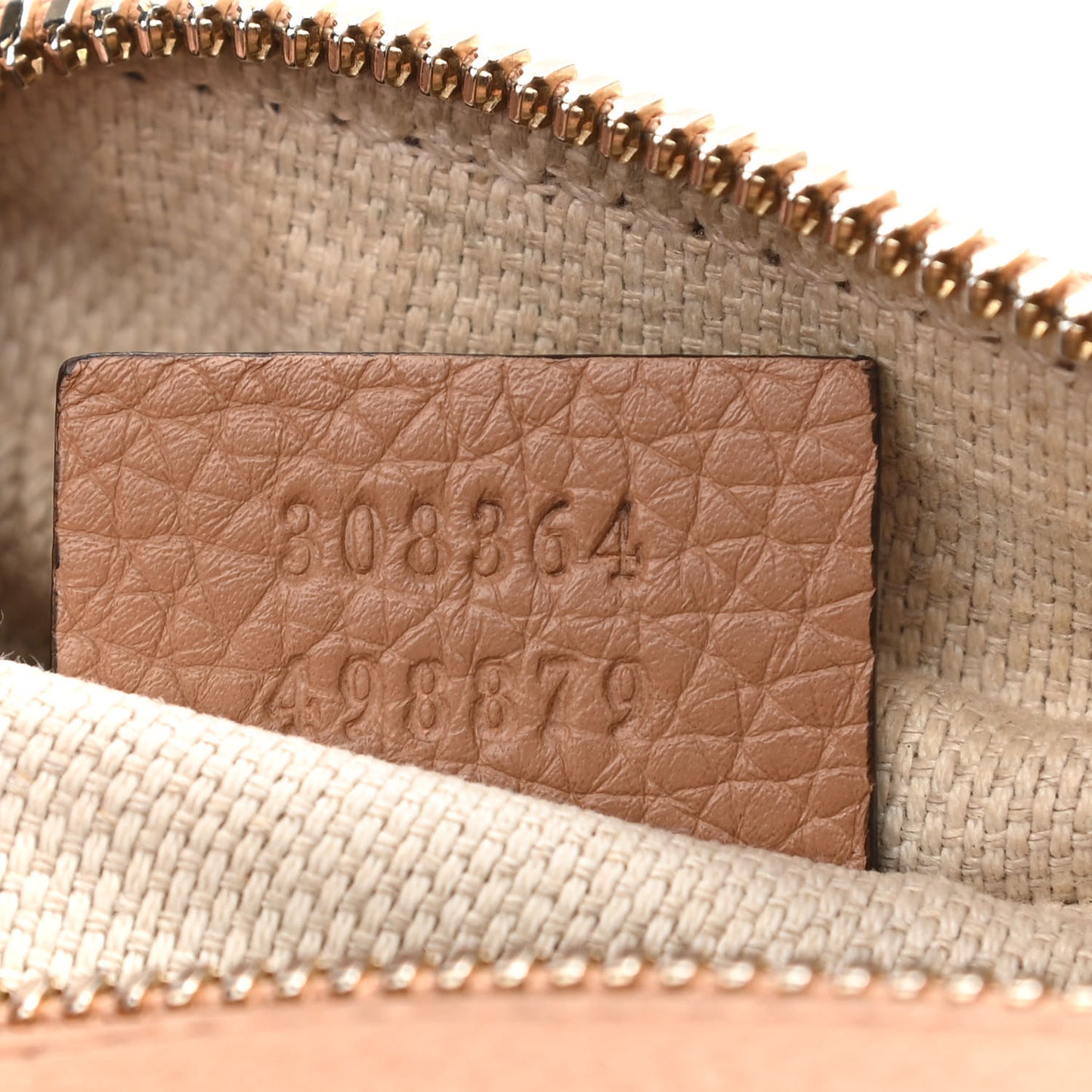 Pebbled Calfskin Small Soho Disco Bag Camelia