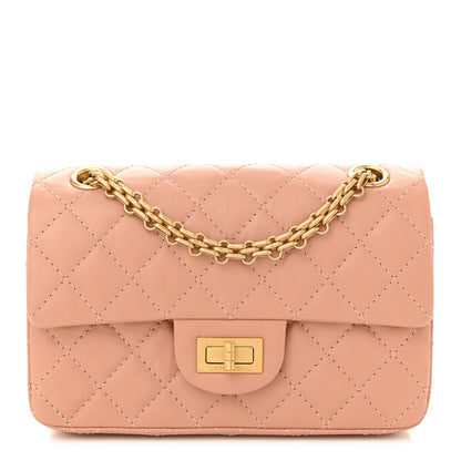 Chanel Aged Calfskin Quilted 2.55 Reissue Mini Flap Beige 1 of 10