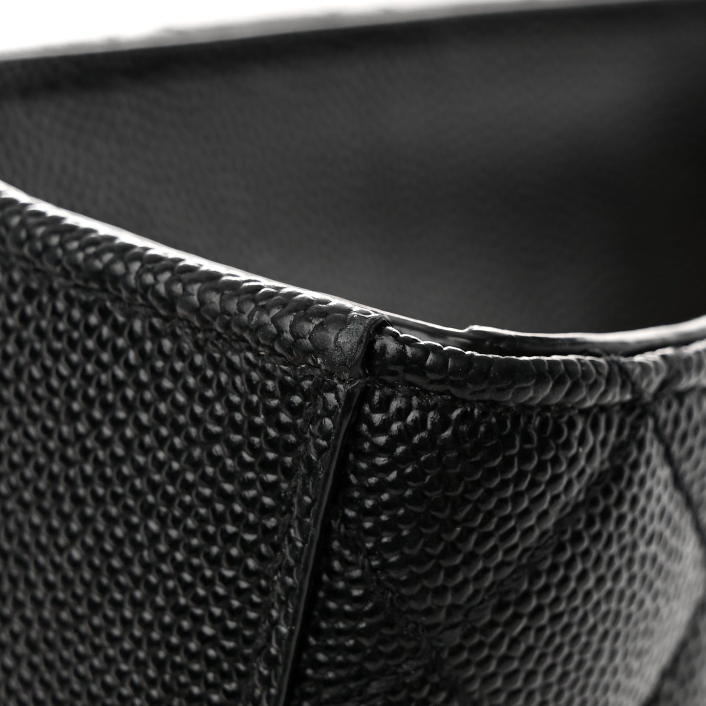 Grain De Poudre Textured Mixed Matelasse Triquilt Medium Monogram Satchel Black