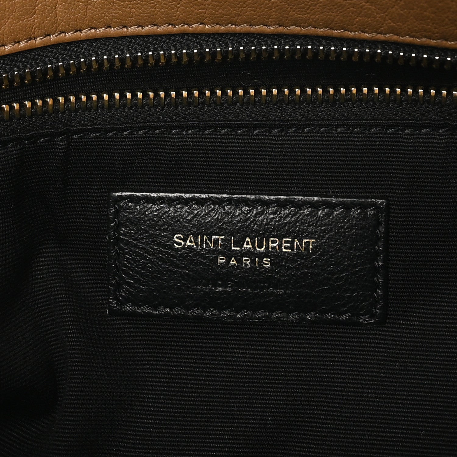 Saint Laurent Grained Lambskin Monogram Medium Niki Chain Satchel Dark Cork 6 of 10