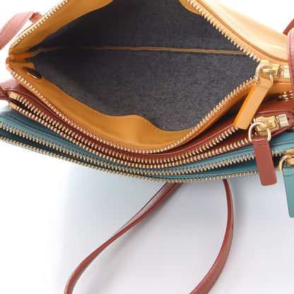 Celine Lambskin Small Multicolor Trio Crossbody Bag Antarctic 5 of 11