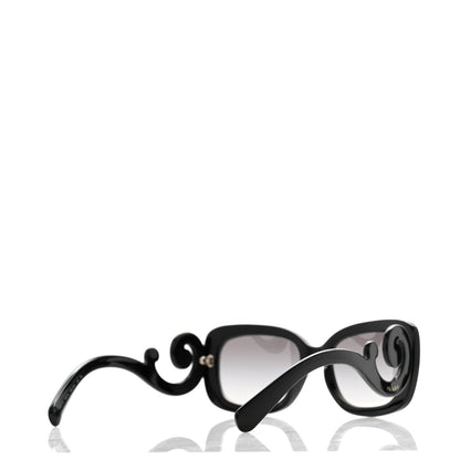 Prada Acetate Baroque Sunglasses SPR 27O Black 2 of 6