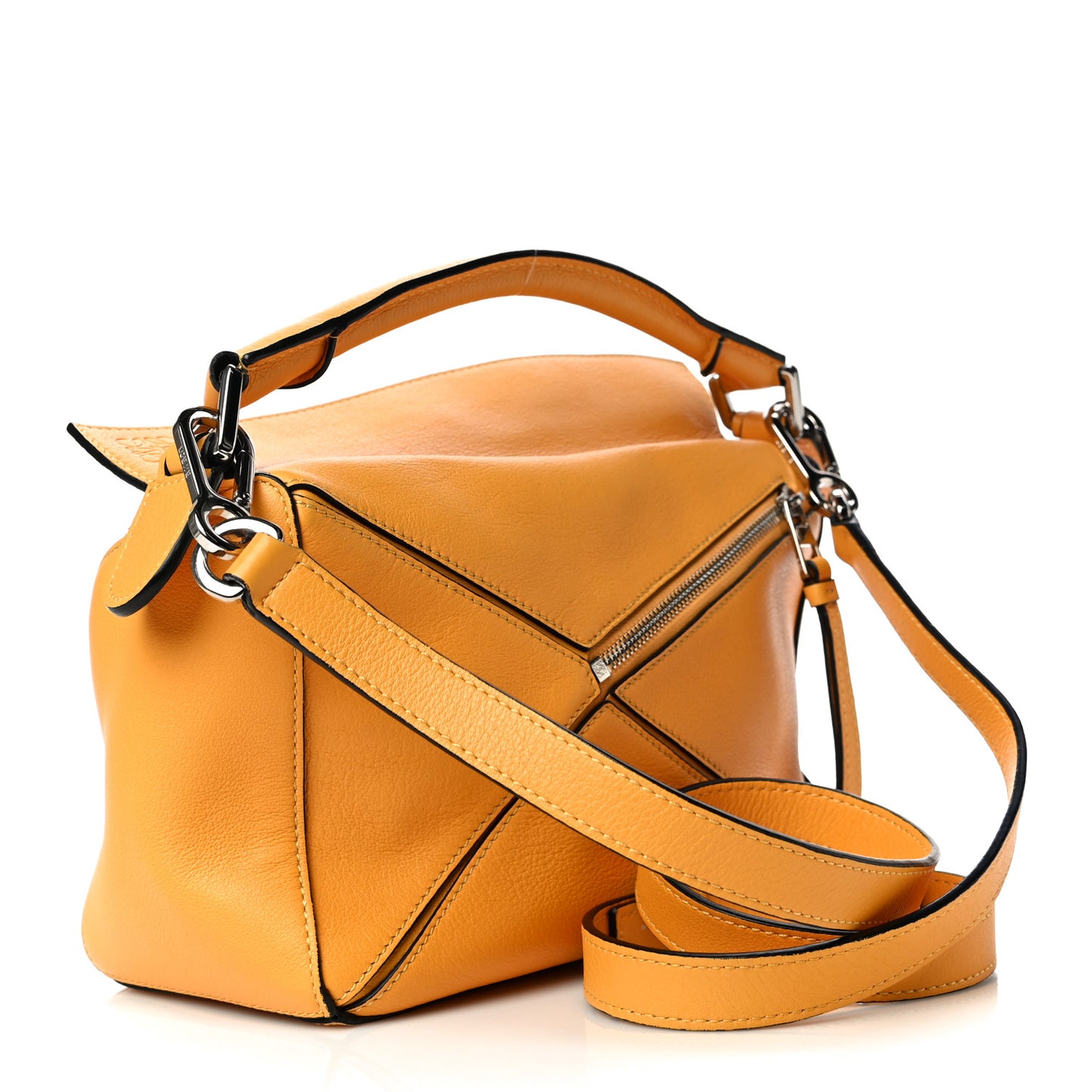 Calfskin Small Puzzle Bag Narcisus Yellow