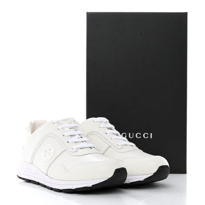 Gucci Calfskin Womens Interlocking G Sneakers 37.5 White 9 of 9