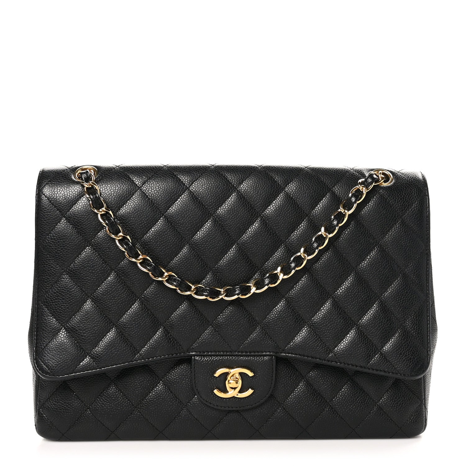 Chanel Caviar Quilted Maxi Single Flap Black 1 of 12