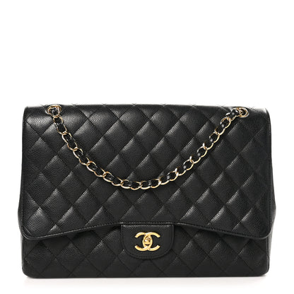 Chanel Caviar Quilted Maxi Single Flap Black 1 of 12