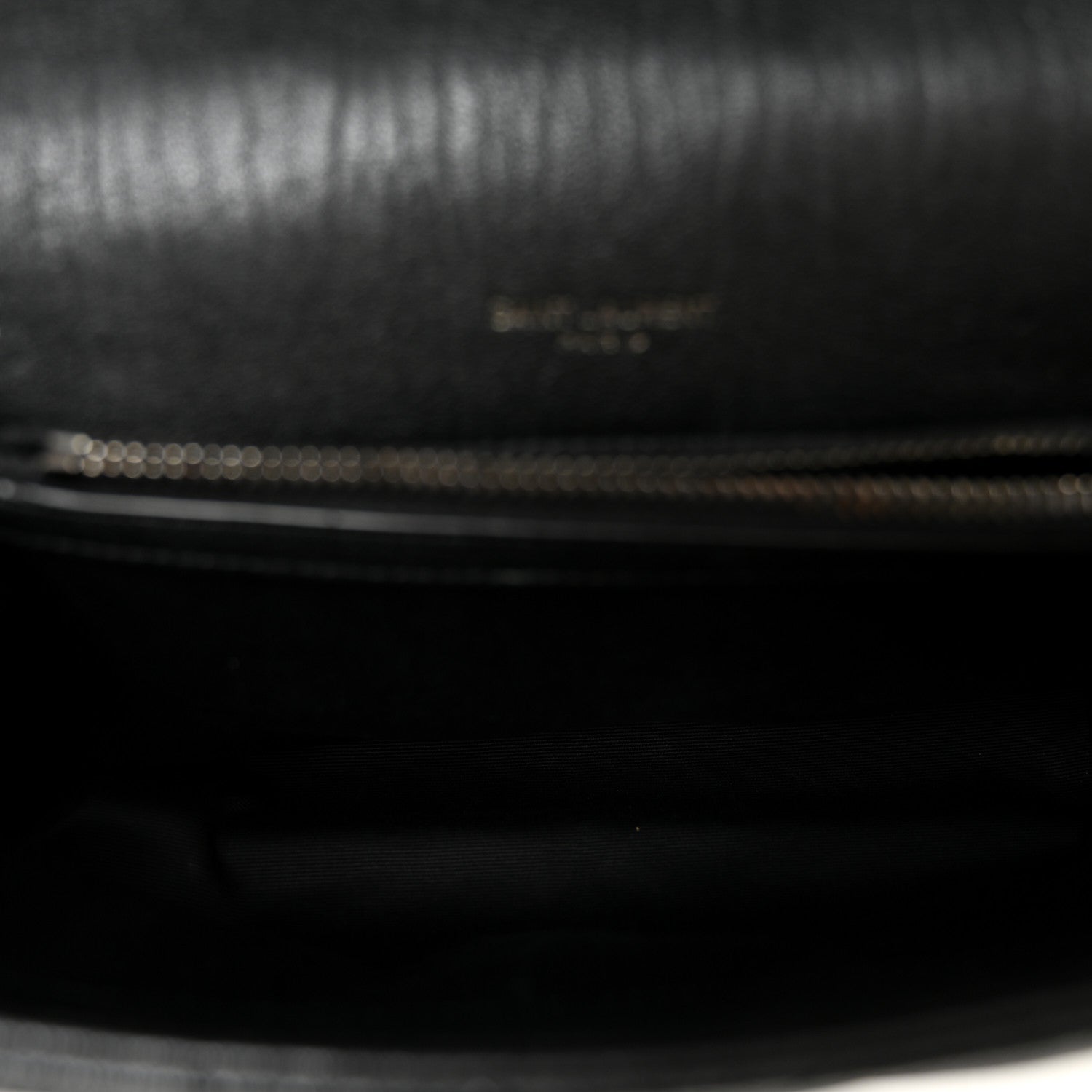 Saint Laurent Sheepskin Matelasse Chevron Monogram Medium College Bag Black 5 of 11