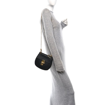 Chloe Grained Lambskin Mini Drew Shoulder Bag Black 2 of 10
