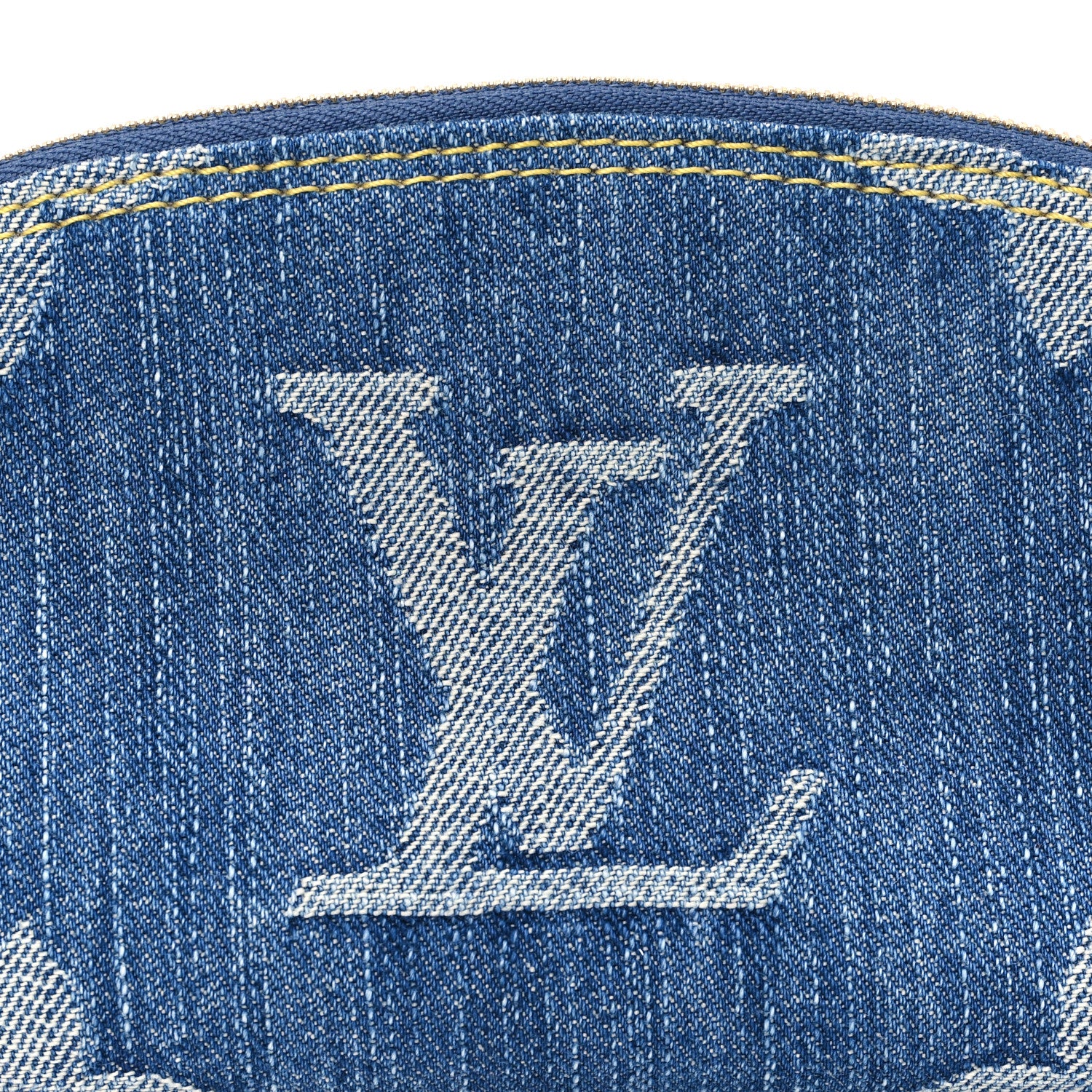 Louis Vuitton Denim Giant Monogram Pochette Cosmetique PM Denim Blue 7 of 8