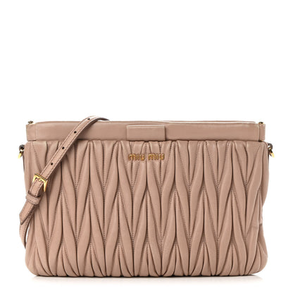 Miu Miu Nappa Matelasse Crossbody Cammeo 1 of 17