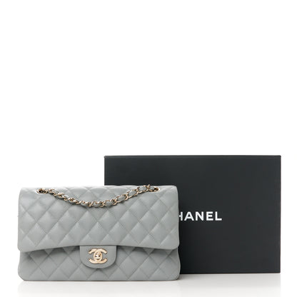 Chanel Caviar Quilted Medium Double Flap Grey 12 of 12