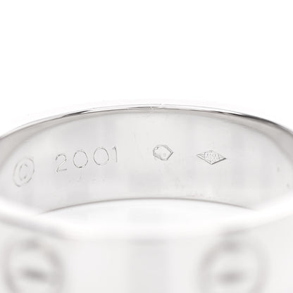 Cartier Platinum 5.5mm LOVE Ring 56 7.75 6 of 6