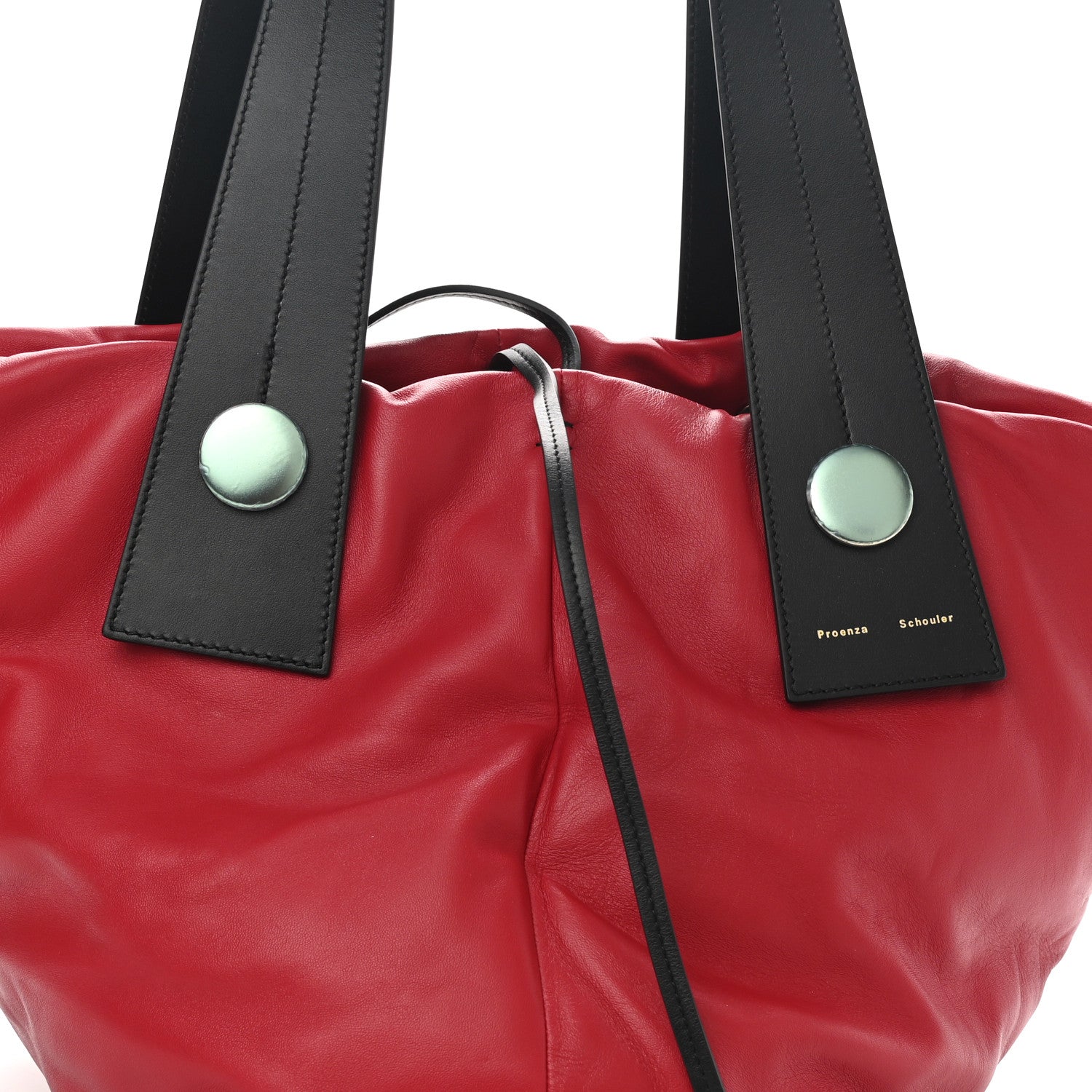 Proenza Schouler Lambskin Large Puffy Tobo Tote Red 9 of 11
