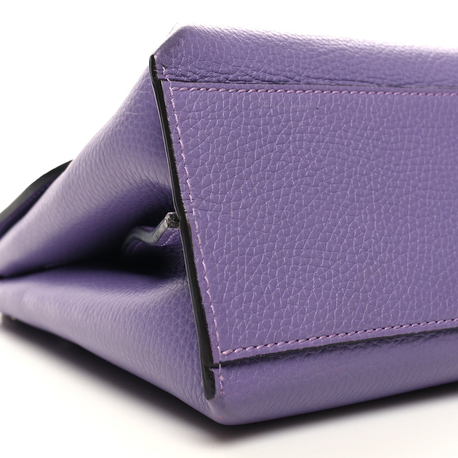 Gucci Cellarius Calfskin Small Bamboo Daily Top Handle Bag Purple 8 of 9