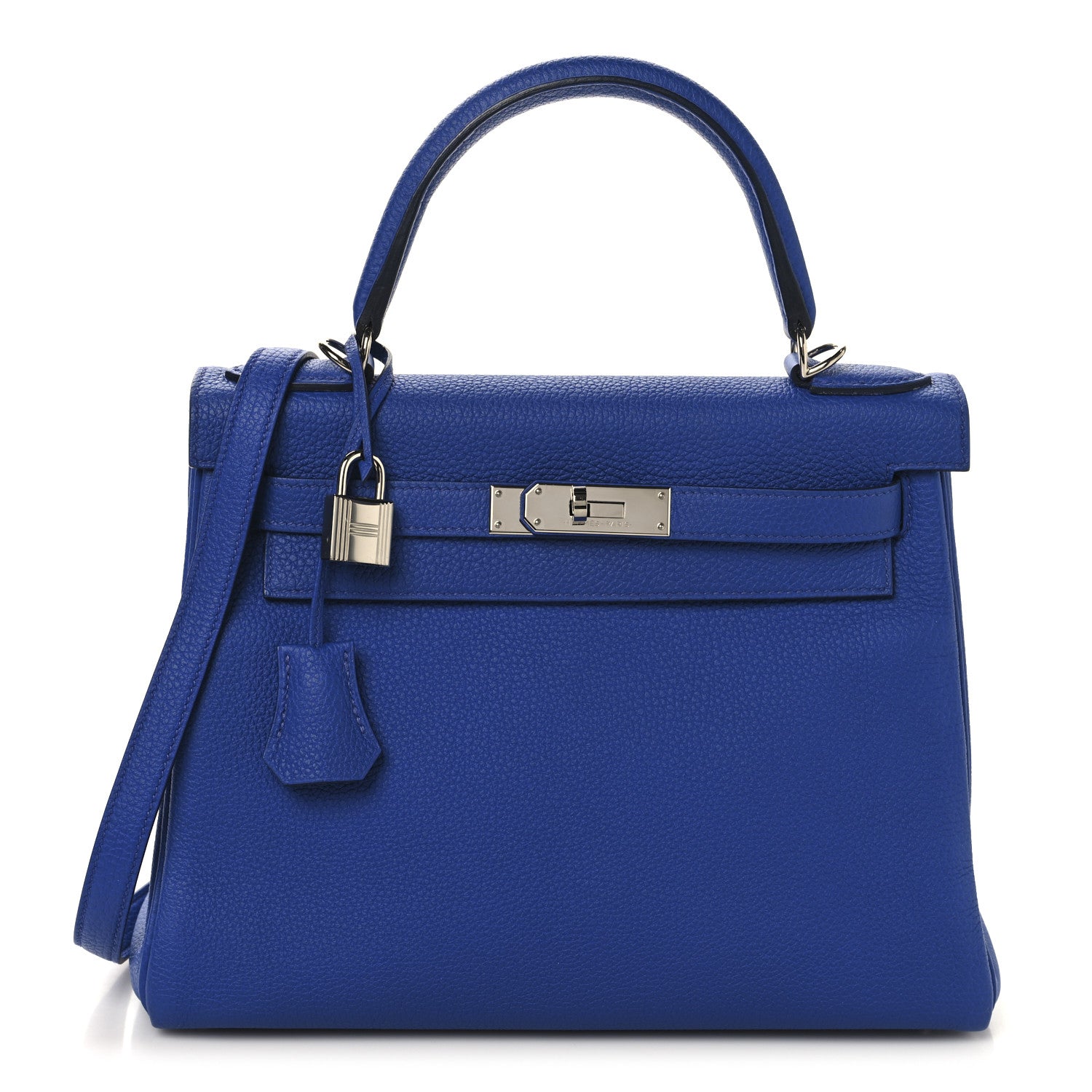 Hermes Togo Kelly Retourne 28 Bleu Royal 1 of 12