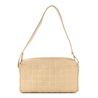 Chanel Lambskin Quilted CC Chocolate Bar Shoulder Bag Beige 1 of 16