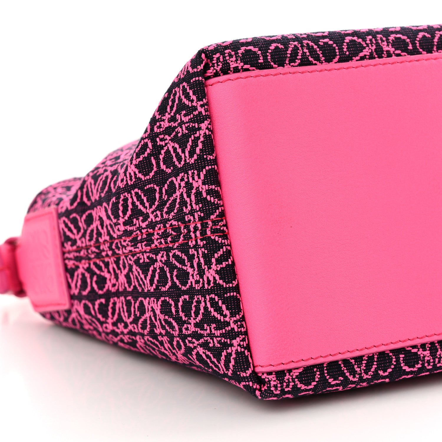 Loewe Jacquard Anagram Calfskin Small Cubi Bag Pink 9 of 12