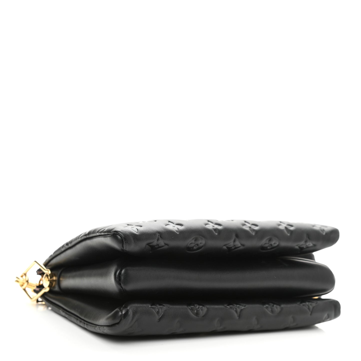 Lambskin Embossed Monogram Coussin PM Black