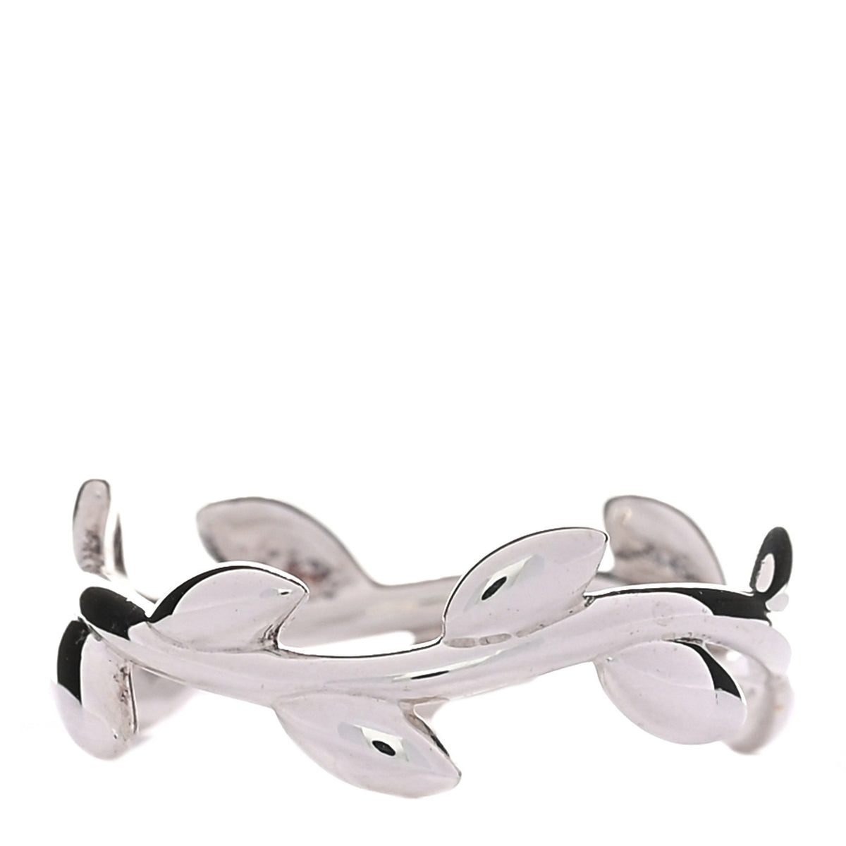 Tiffany Sterling Silver Paloma Picasso Narrow Olive Leaf Band Ring 47 4 3 of 4
