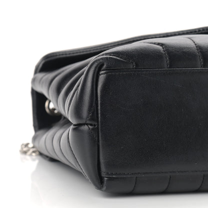 Saint Laurent Calfskin Y Quilted Monogram Small Loulou Chain Satchel Black 7 of 10