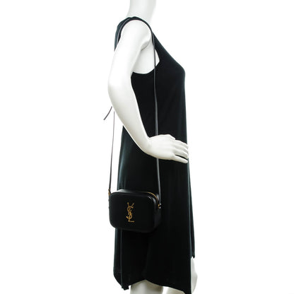 Saint Laurent Grain De Poudre Small Classic Monogram Camera Bag Black 2 of 7