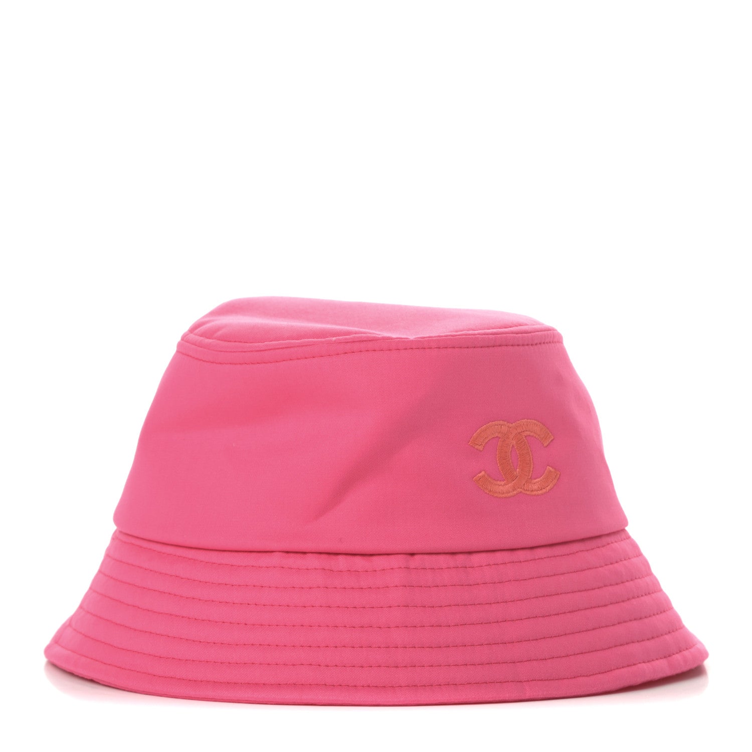 Chanel Canvas CC Bucket Hat L Pink 1 of 8
