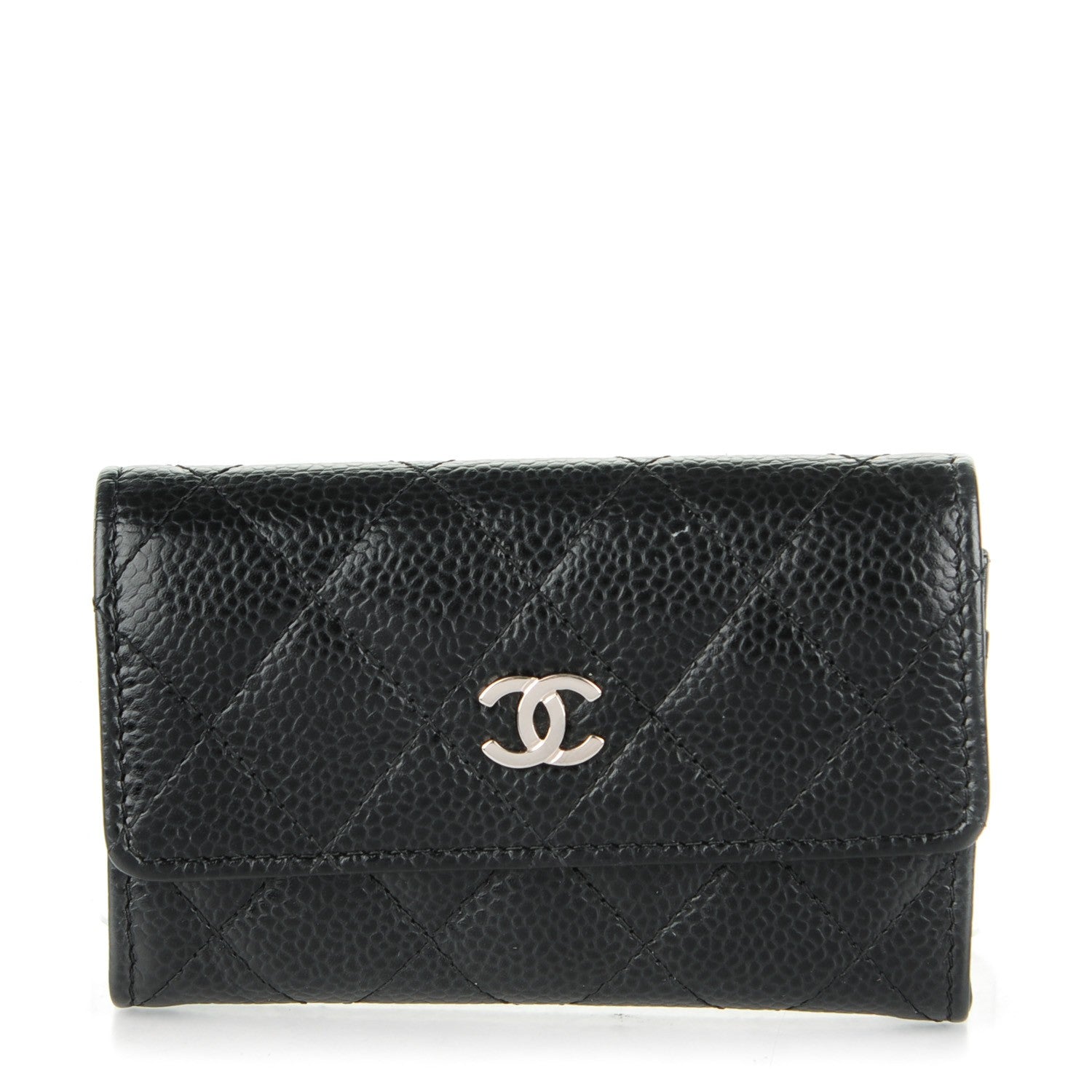 Chanel Caviar Quilted Flap Card Holder Black 1 of 8
