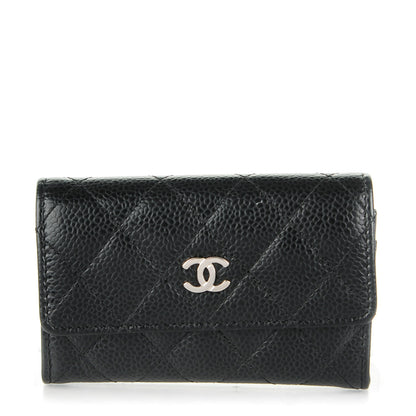 Chanel Caviar Quilted Flap Card Holder Black 1 of 8