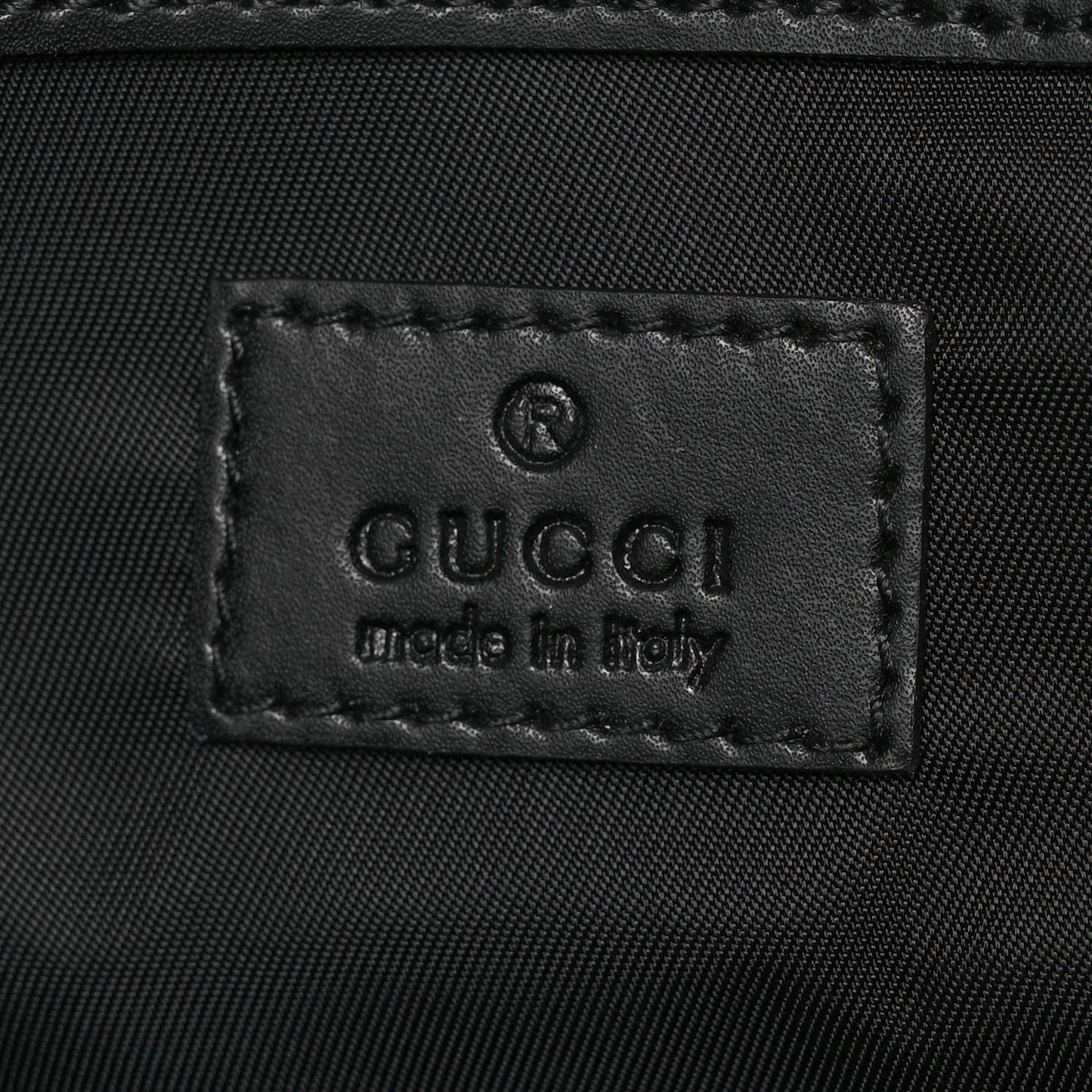 GG Supreme Monogram Web Messenger Diaper Bag Black Grey