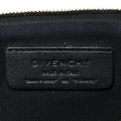 Givenchy Textured Coated Canvas Bambi Print Medium Cosmetic Pouch Black 6 of 13