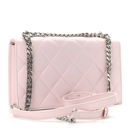 Alexander McQueen Lambskin Quilted Knuckle Shoulder Bag Pink 3 of 13